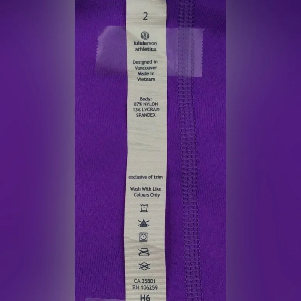 Lululemon “Will Crop” Leggings in Power Purple 🆕🔖 - Picture 8 of 10